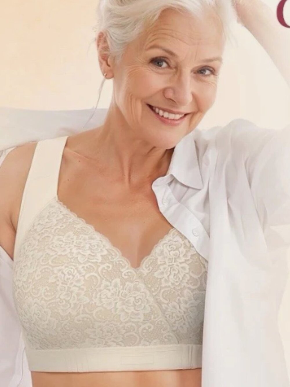 EaseBlooming Ultra Soft Front Closure Bra L